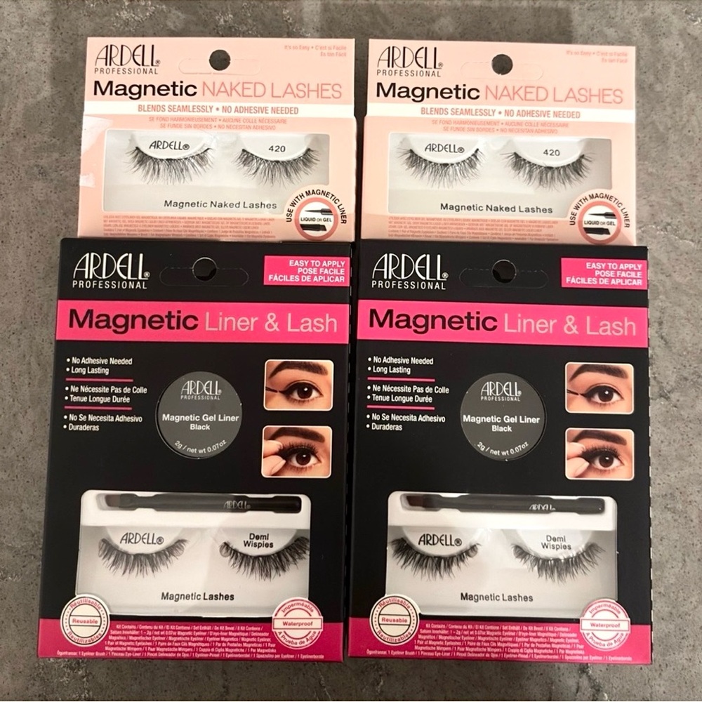 New Reusable Ardell Professional Magnetic Eyelash Bundle